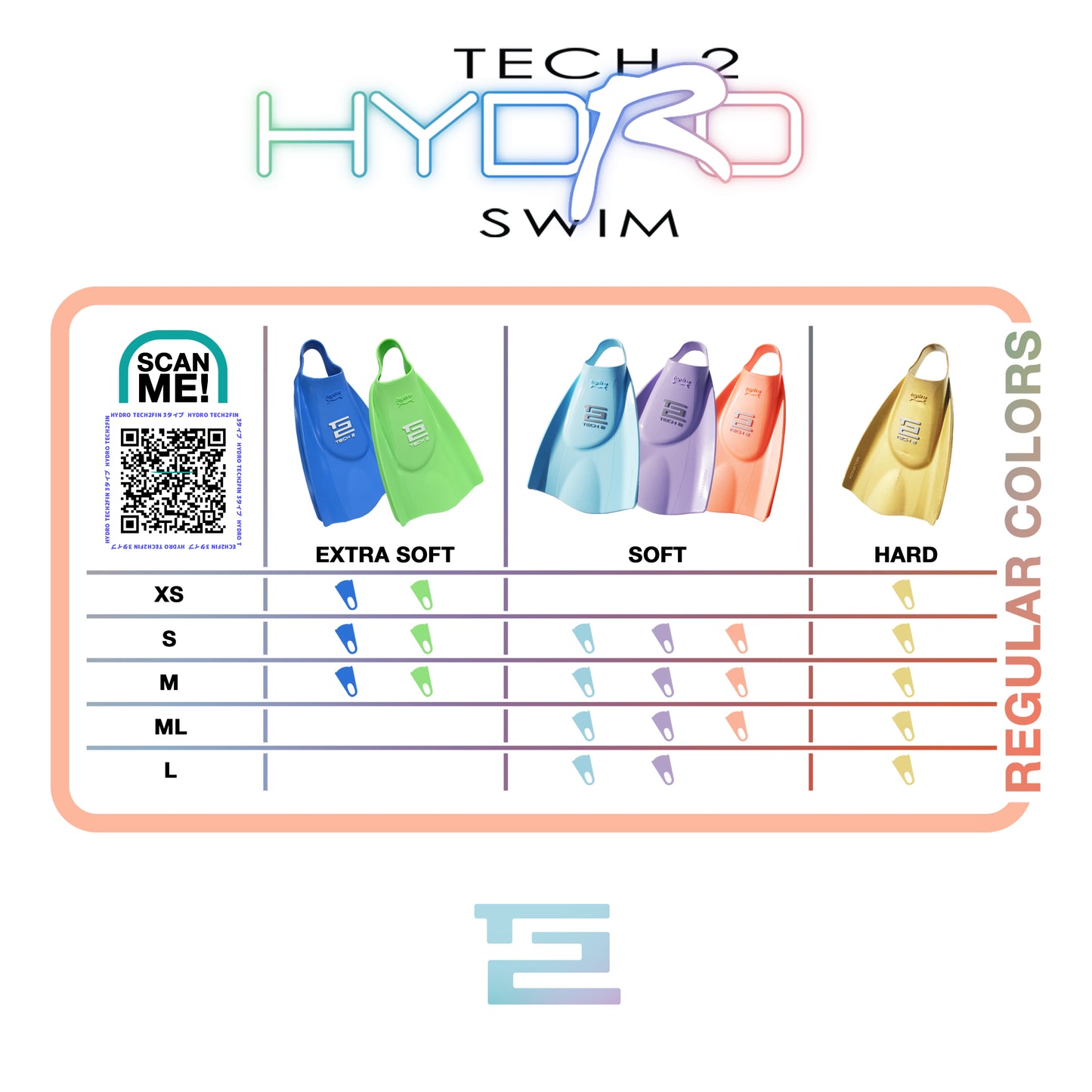 ハイドロテック２フィン（エクストラソフト) Hydro Tech2Fin Swim (EXTRA SOFT Type)